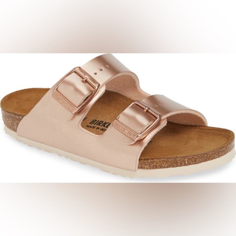 Birkenstock Kids' Arizona Metallic Slide Sandal